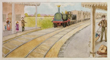 Den Zug erwischen, Addiscombe, 1883
